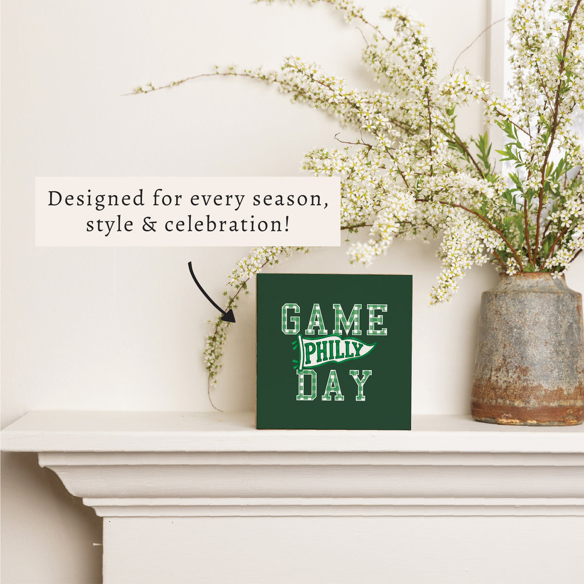 Game Day Philly Block Sign