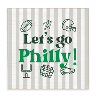 Let’s Go Philly Icons Block Sign