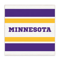 Minnesota Stripes Block Sign