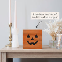 Jack-O-Lantern Block Sign
