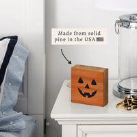 Jack-O-Lantern Block Sign