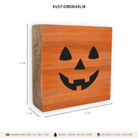 Jack-O-Lantern Block Sign