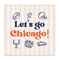 Let’s Go Chicago Icons Block Sign