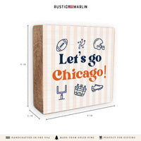 Let’s Go Chicago Icons Block Sign