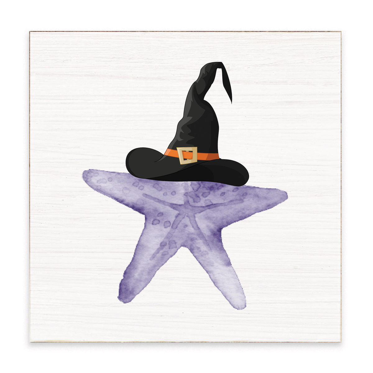 Witch Starfish Block Sign