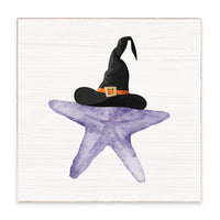 Witch Starfish Block Sign