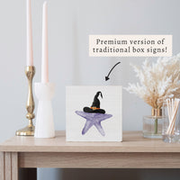Witch Starfish Block Sign