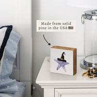 Witch Starfish Block Sign