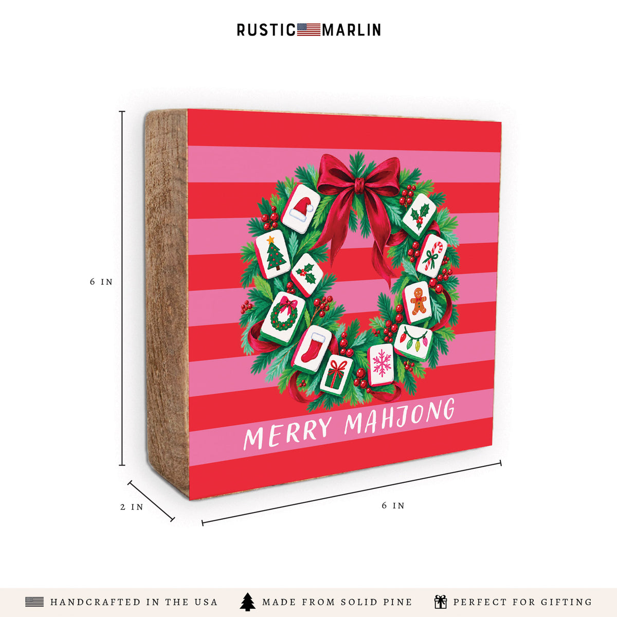 Merry Mahjong Block Sign