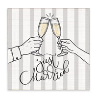 Cheers Just Married Block Sign