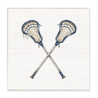 Lacrosse Sticks Block Sign