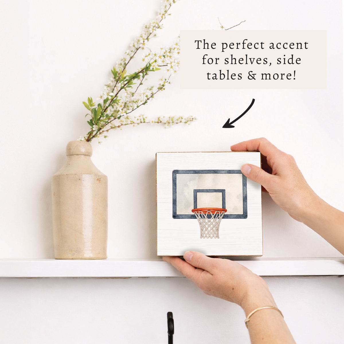 Basketball Hoop Block Sign