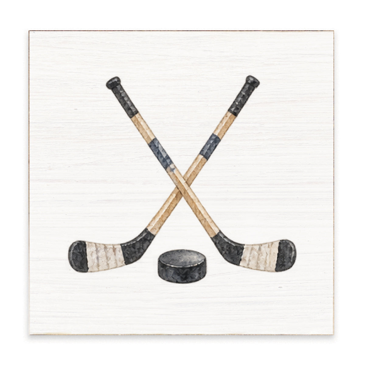 Hockey Sticks Block Sign
