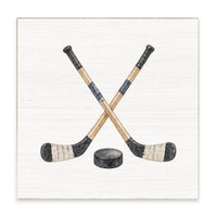 Hockey Sticks Block Sign