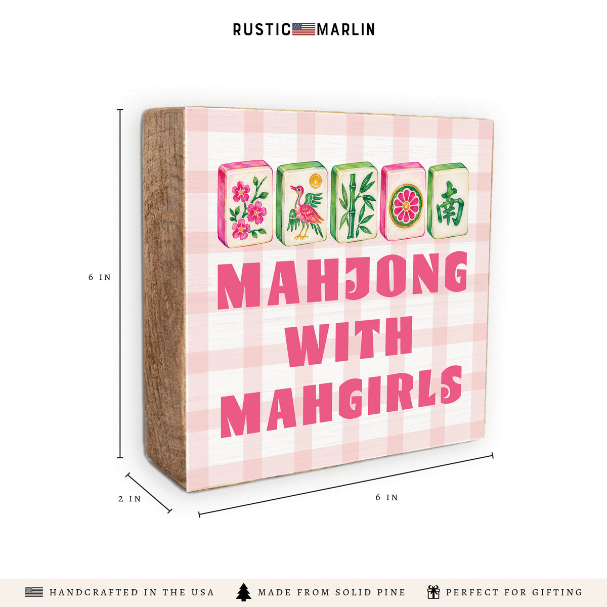 Mahjong With Mahgirls Block Sign