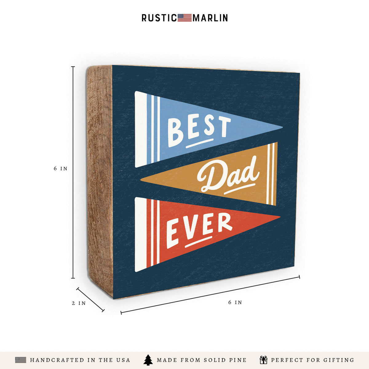 Best Dad Ever Block Sign