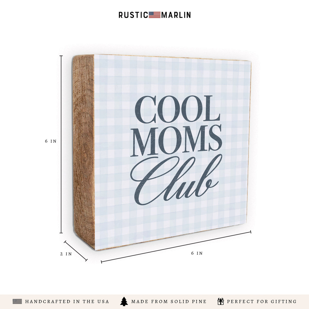 Cool Moms Club Block Sign