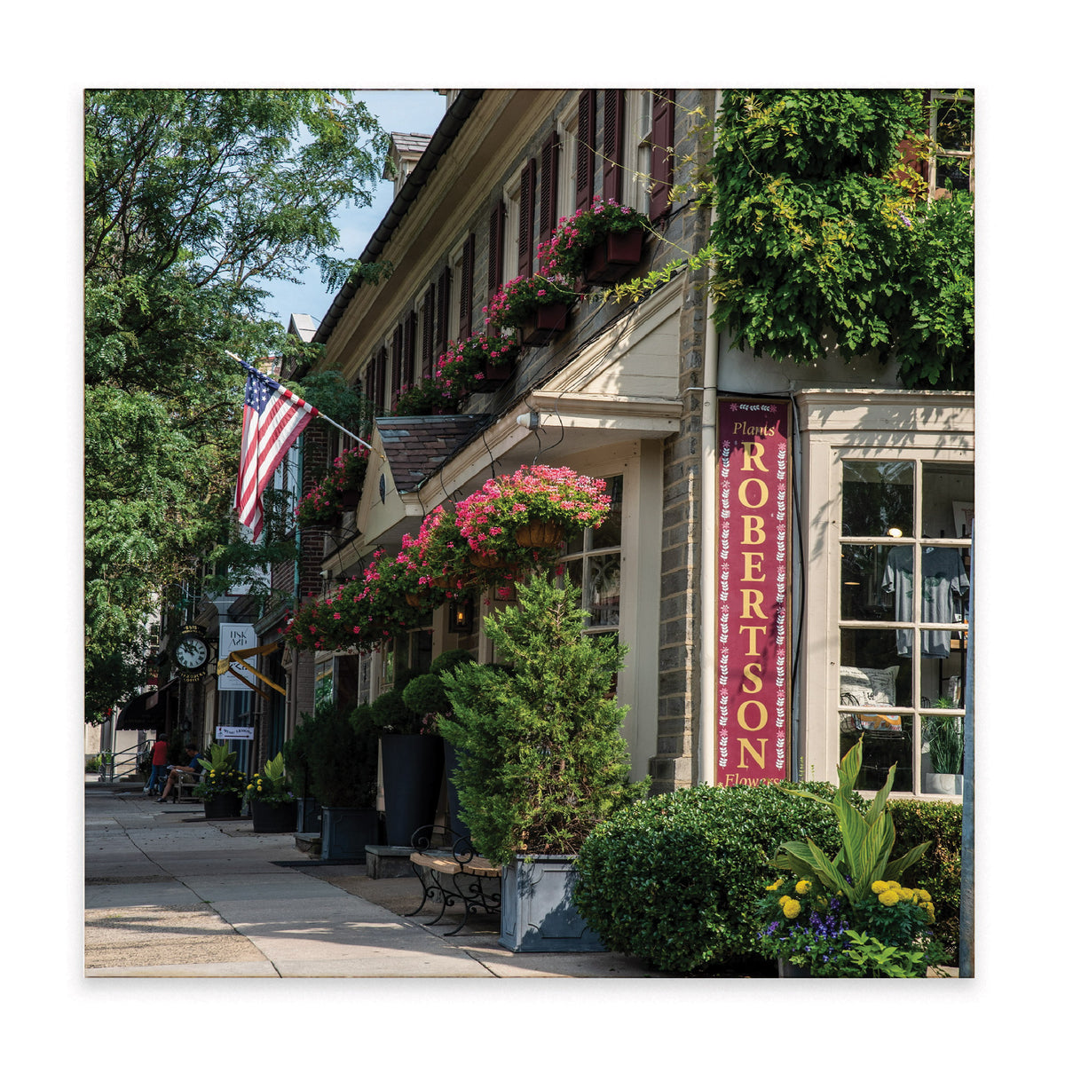 Robertson's Flowers Storefront Block Sign