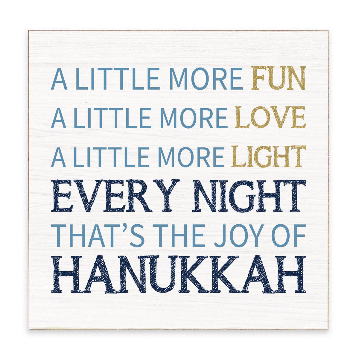 Hanukkah Block Sign