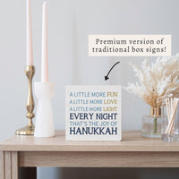 Hanukkah Block Sign