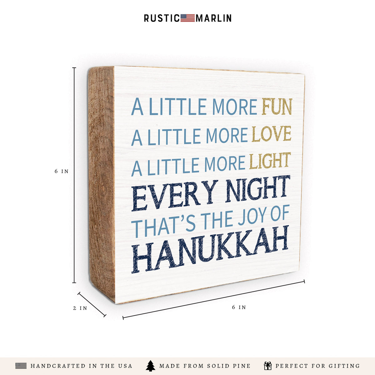 Hanukkah Block Sign