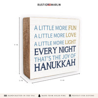 Hanukkah Block Sign