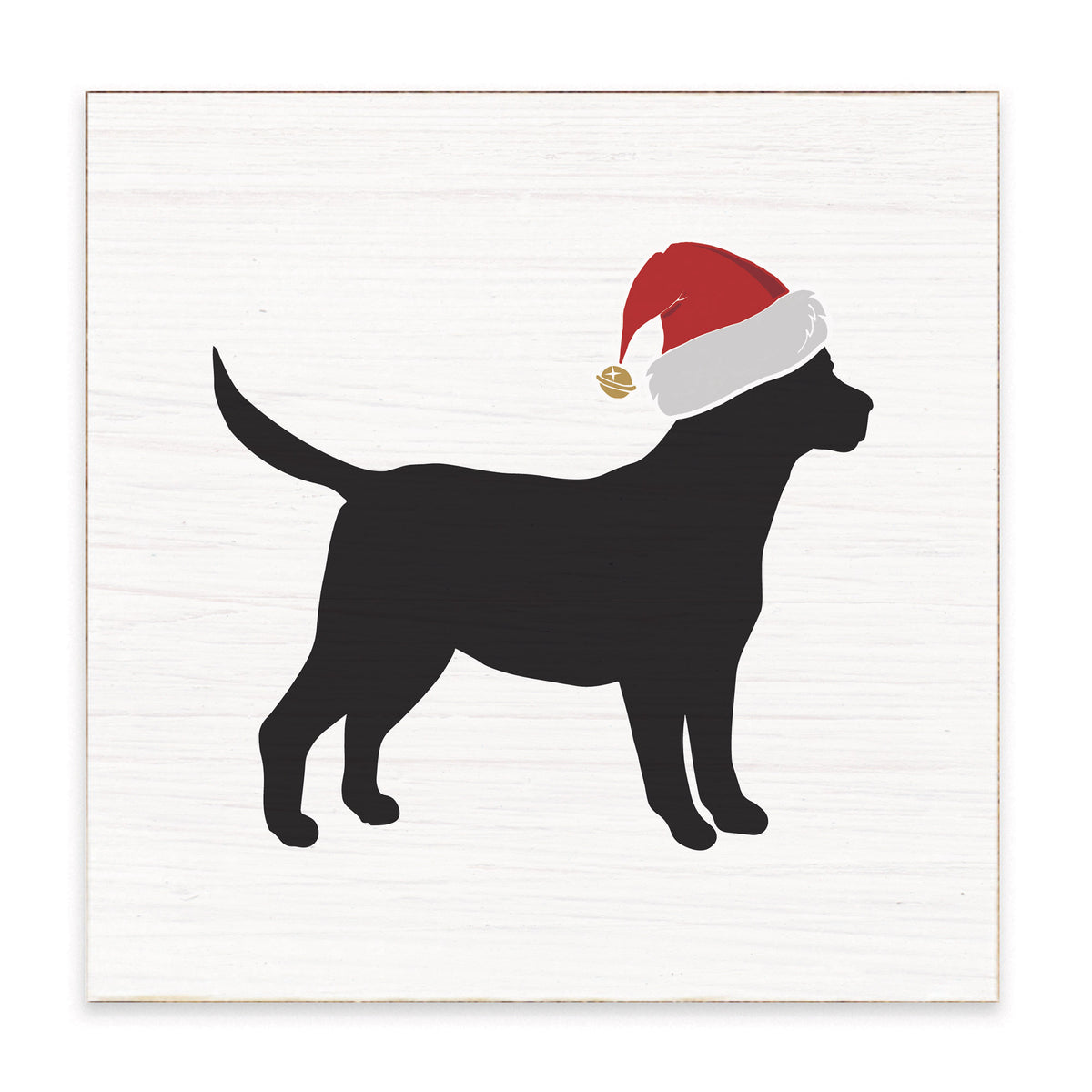 Santa Dog Block Sign