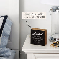 Get Naked Block Sign