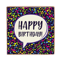Happy Birthday Decorative Wood Block