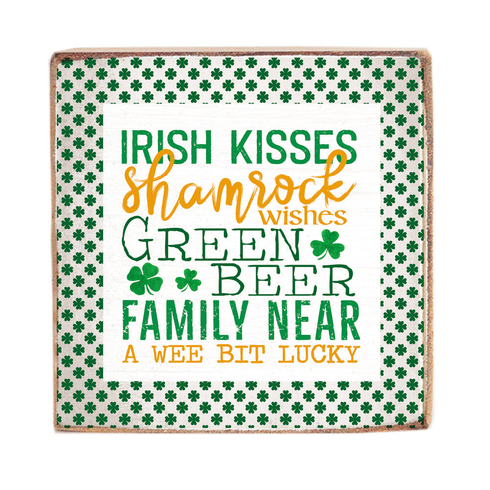 St. Patrick's Day Favorites Decorative Wooden Block