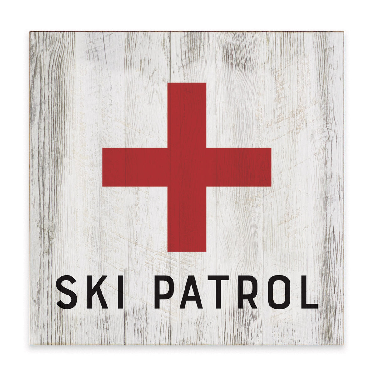 Ski Patrol Block Sign