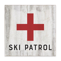 Ski Patrol Block Sign