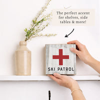Ski Patrol Block Sign