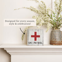 Ski Patrol Block Sign