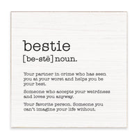 Bestie Definition Block Sign