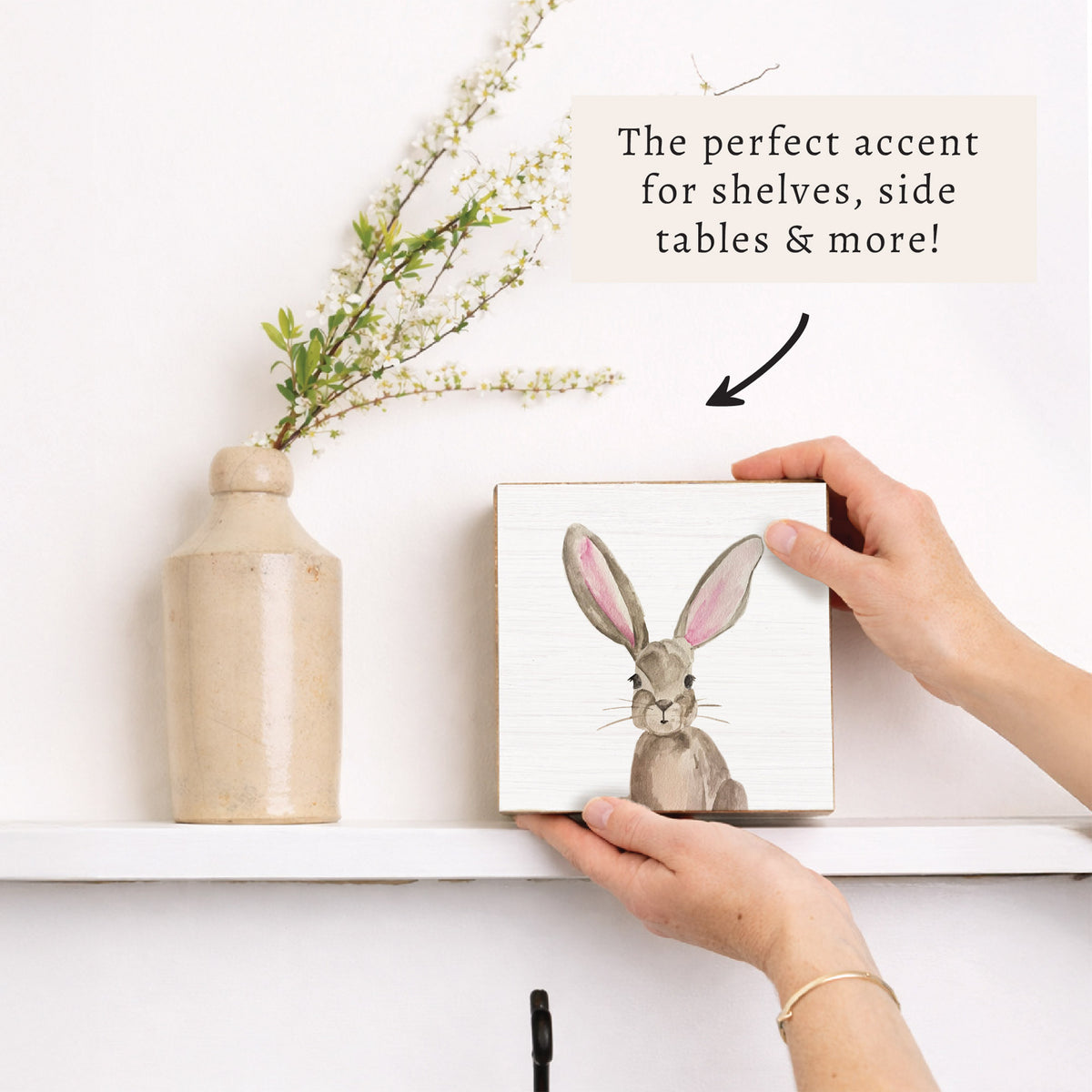 Bunny Block Sign