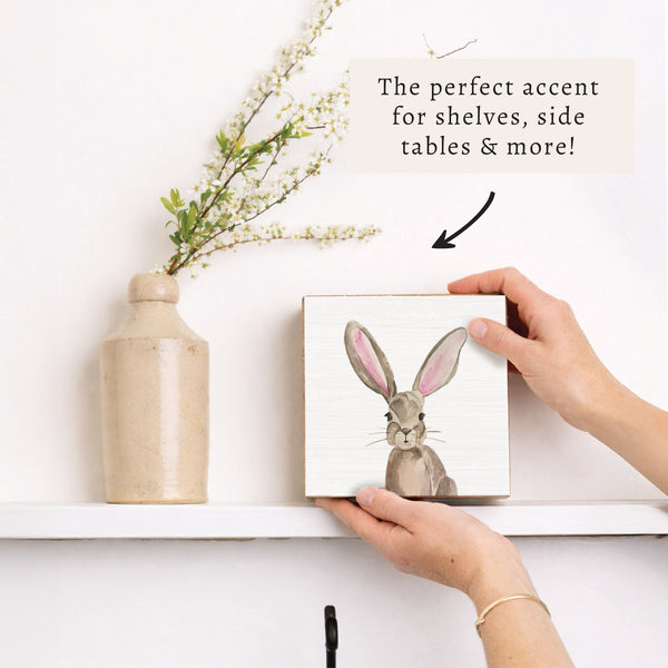 Bunny Block Sign
