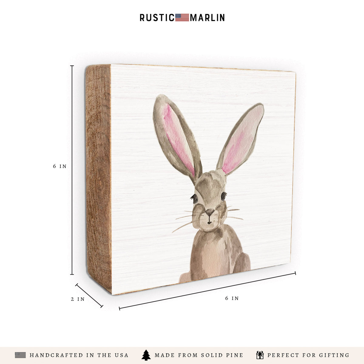 Bunny Block Sign