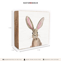 Bunny Block Sign
