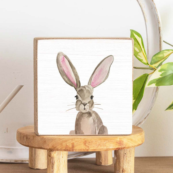 Bunny Block Sign