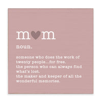 Mom Definition Block Sign