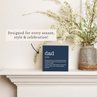 Dad Definition Block Sign