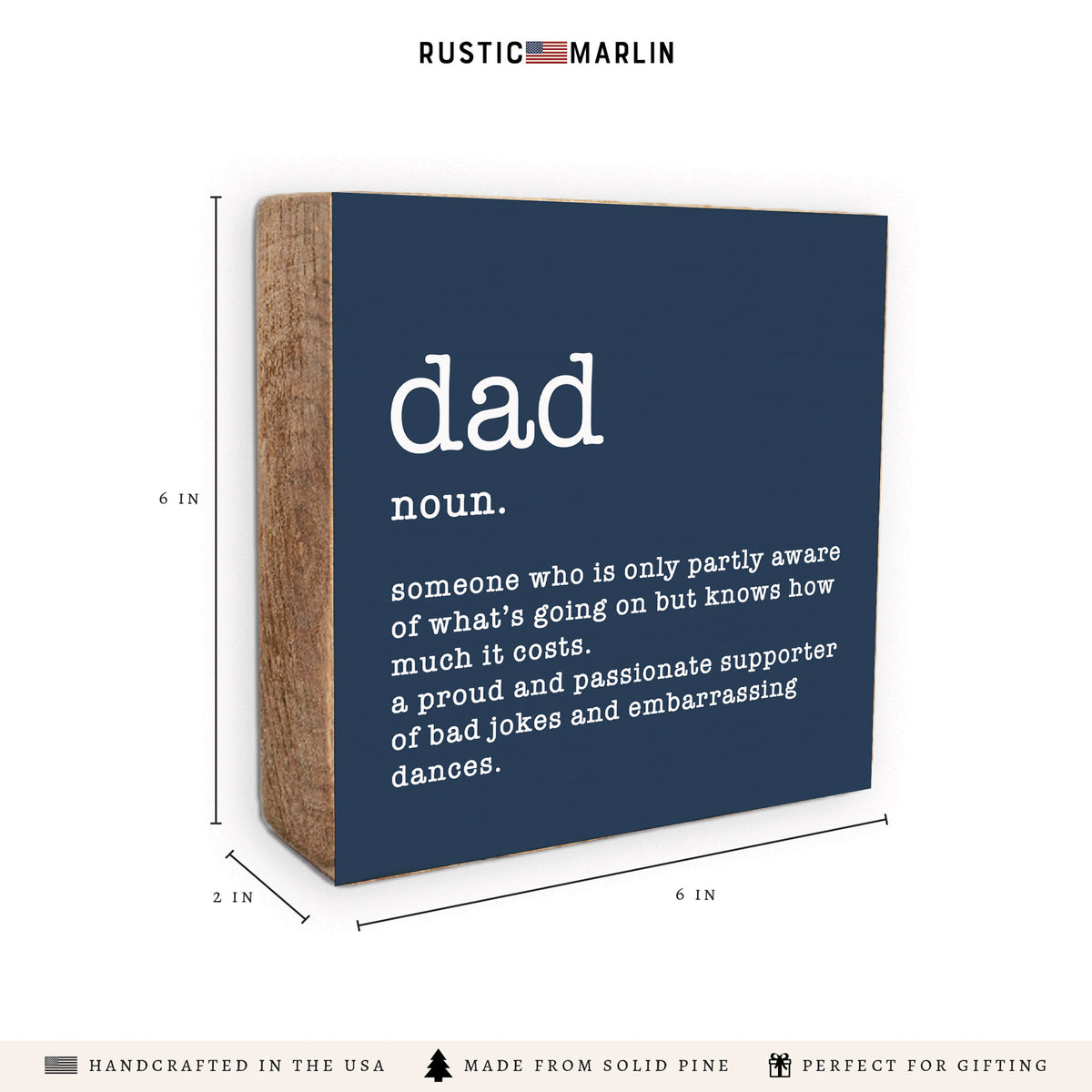 Dad Definition Block Sign