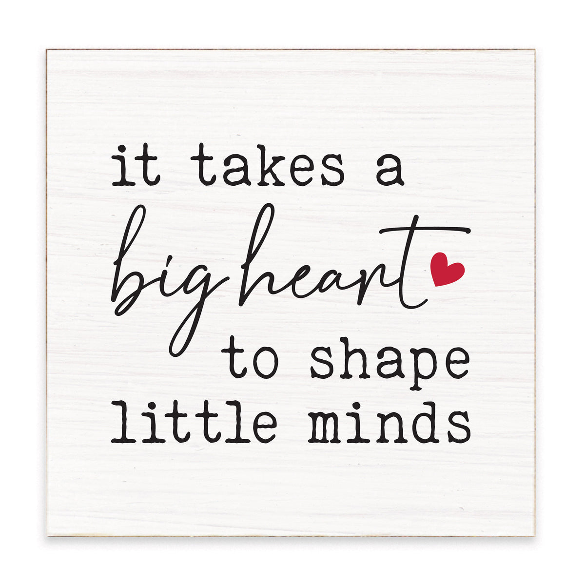 Big Heart Block Sign