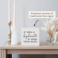 Big Heart Block Sign