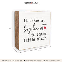 Big Heart Block Sign