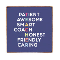 Teacher Definition Wood Block