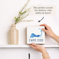 Watercolor Cape Cod Block Sign