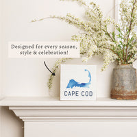Watercolor Cape Cod Block Sign