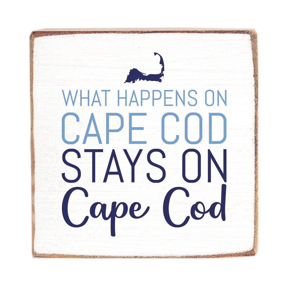 What Happens on Cape Cod Wood Block